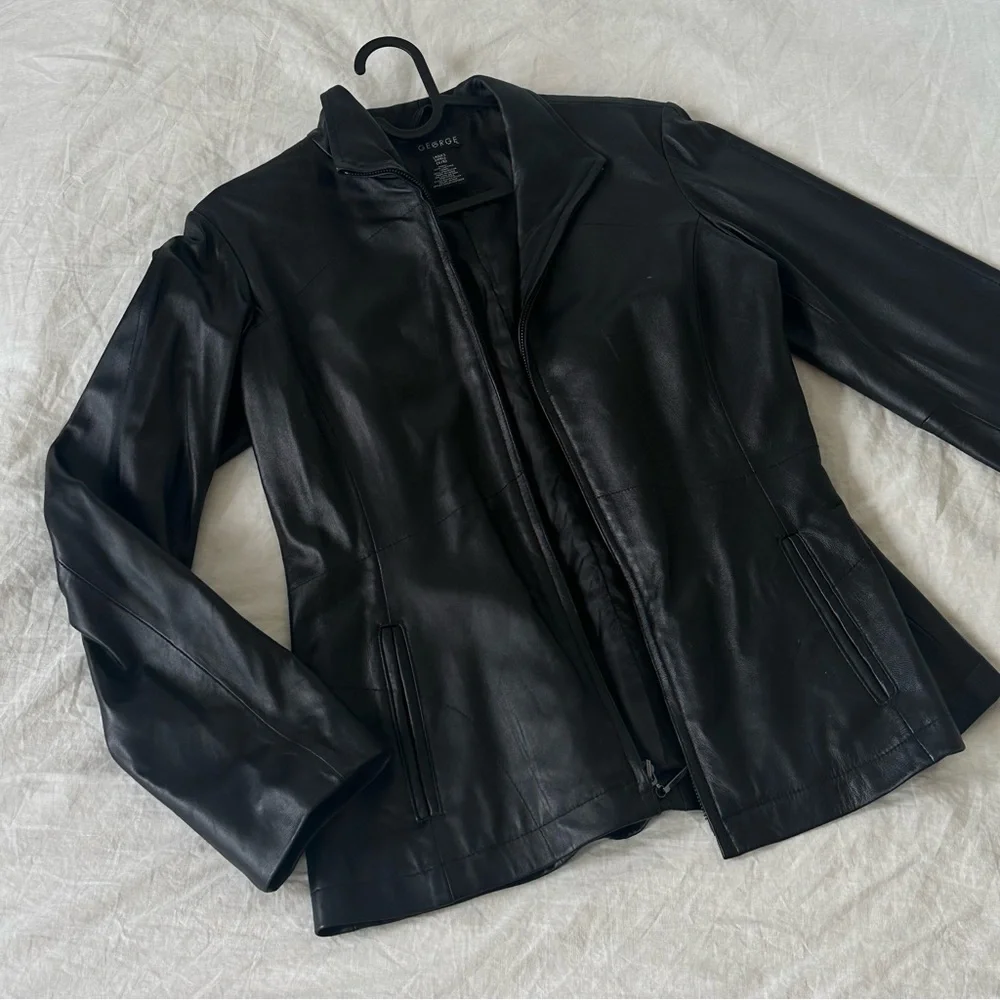 100% learher lining vintage women’s leather coat - Picture 3 of 6